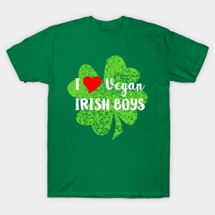 I Love Vegan Irish Boys T-Shirt